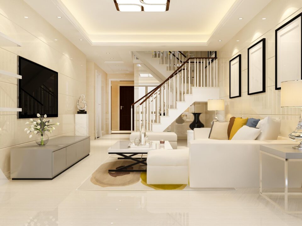 rendering-white-wood-living-room-near-bedroom