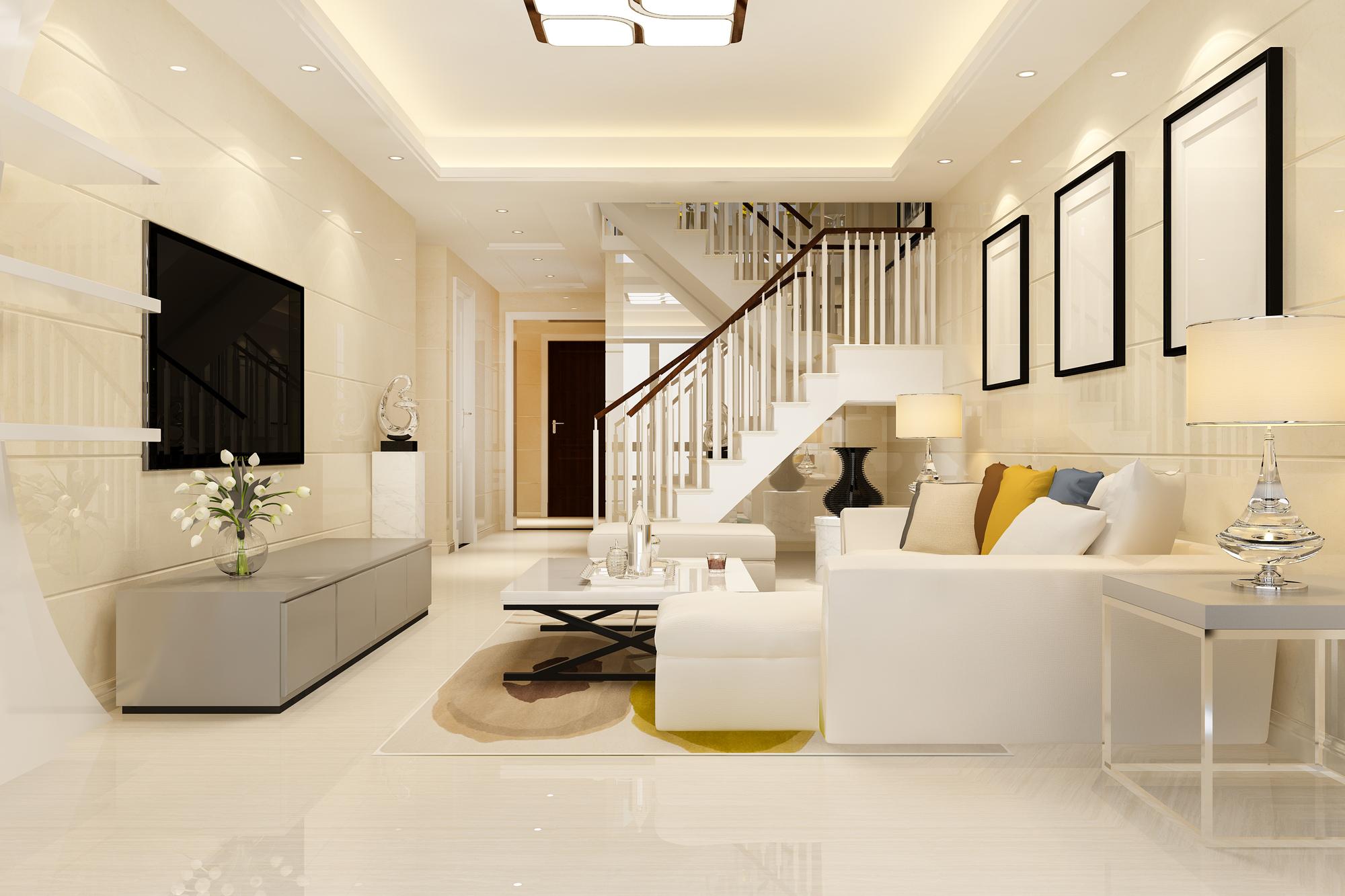 rendering-white-wood-living-room-near-bedroom